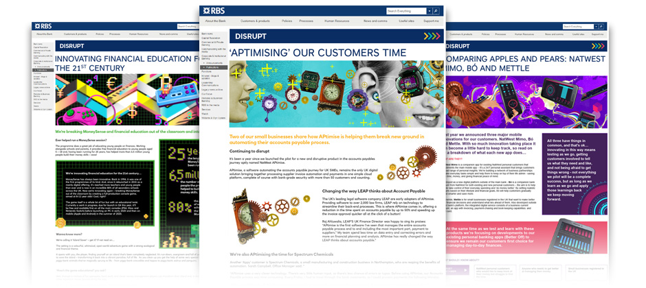 SharePoint microsite for NatWest Group employee engagement case study by Sequel Group