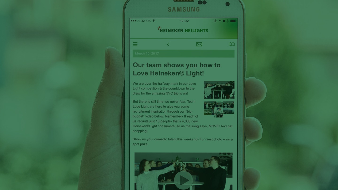 Heineken: Mobile intranet app refreshes the digital employee experience