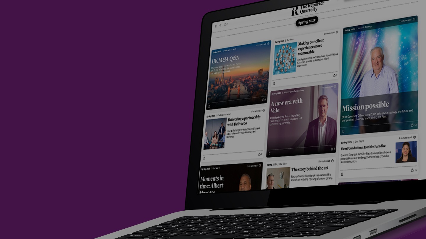 White & Case: building engagement through responsive digital magazine